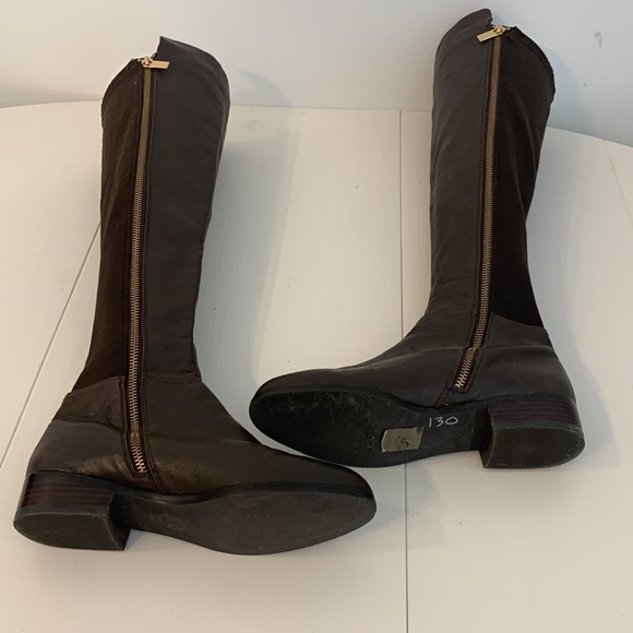 Michael Kors Brown Leather Tall Boots - size 6 - like new! - Picture 2 of 14